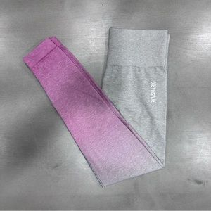 Gymshark Adapt Ombré Leggings Grey Marl/Shell Pink